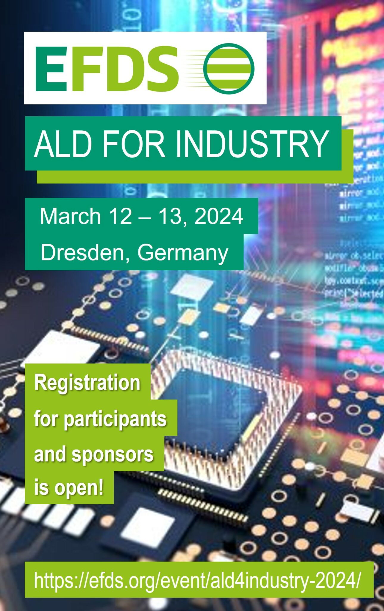 International Conference ALD for Industry 2024 EFDS